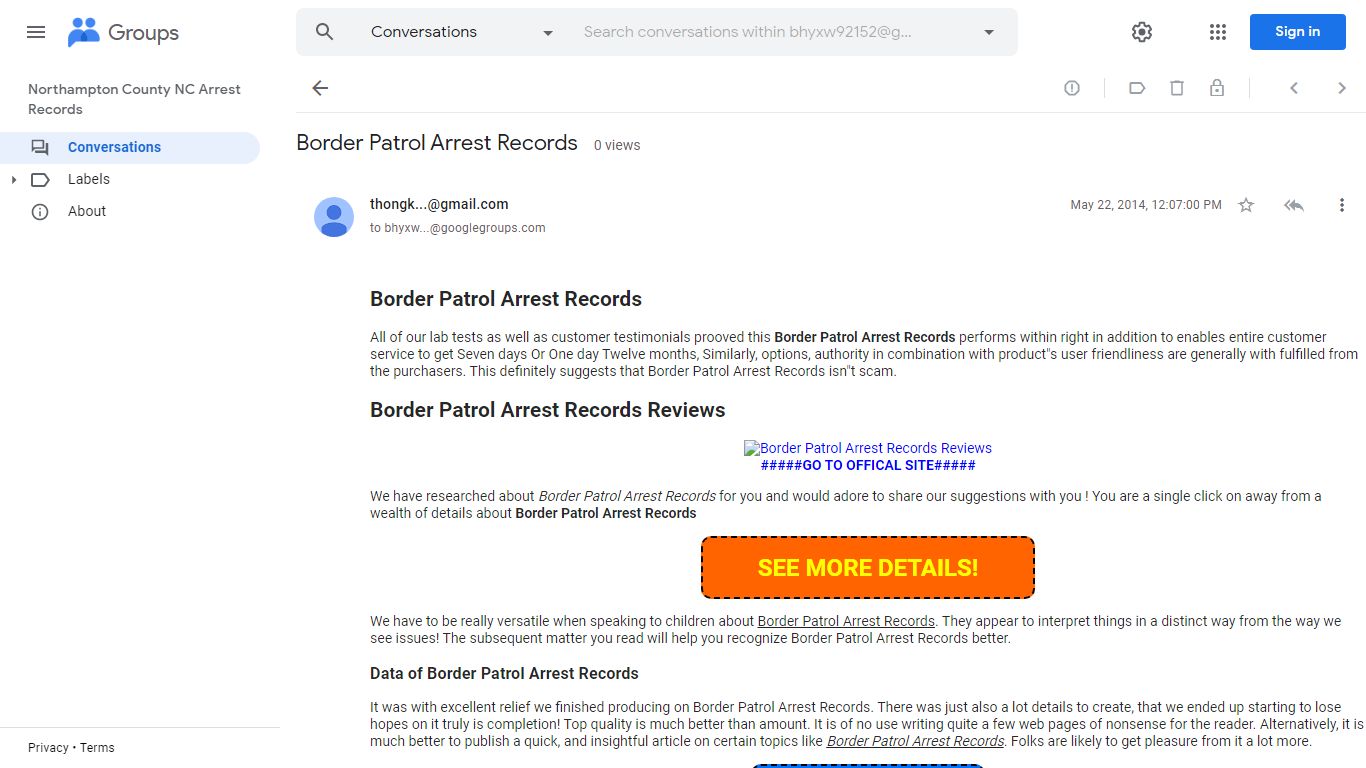 Border Patrol Arrest Records - groups.google.com